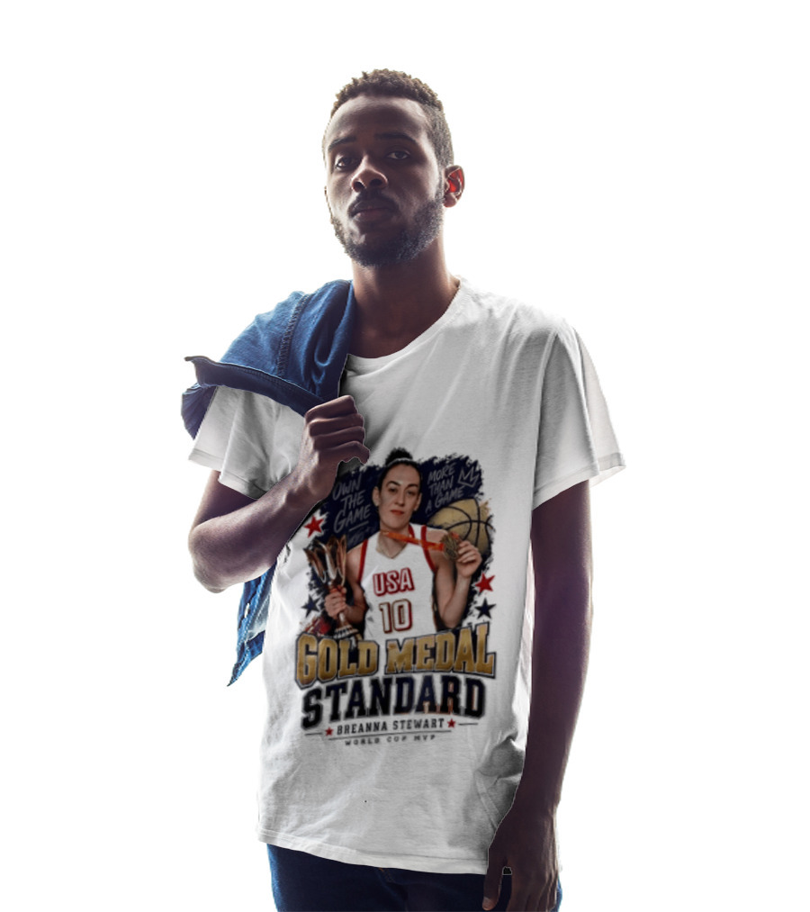 USA 10 Gold Medal Standard Breanna Stewart Basketball T-Shirt