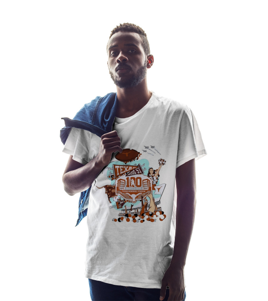 Darrell K Royal Texas Memorial Stadium 100 Years Texas Vs Mississippi State Anniversary Game T-Shirt