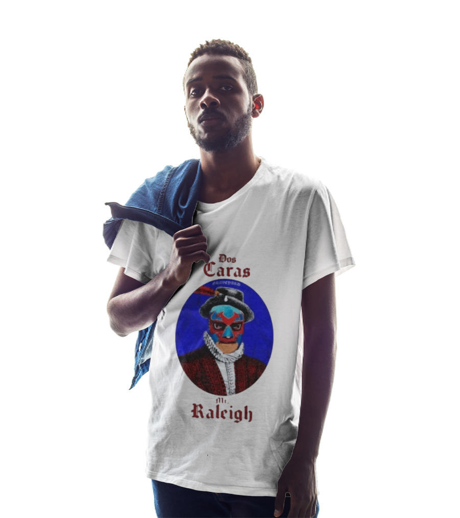 Dos Caras Mr Raleigh Graveyard Lucha Libre Mask T-Shirt