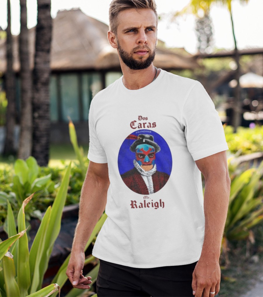 Dos Caras Mr Raleigh Graveyard Lucha Libre Mask T-Shirt