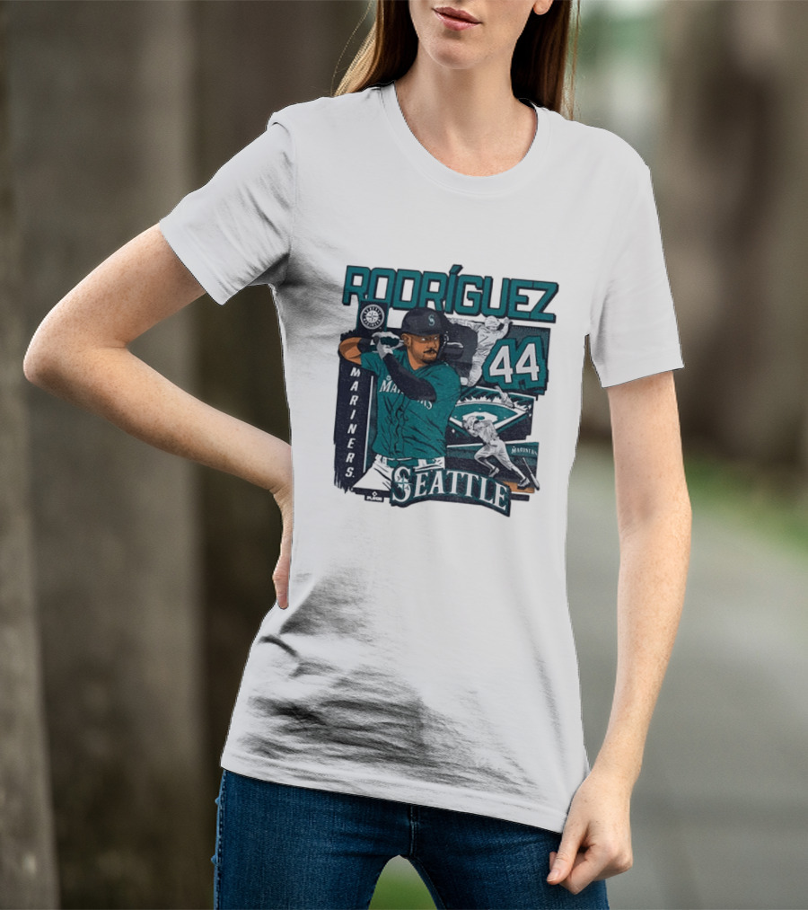 Rodríguez 44 Seattle Mariners Baseball Player T-Shirt