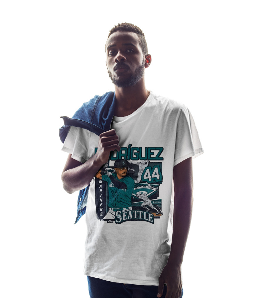 Rodríguez 44 Seattle Mariners Baseball Player T-Shirt