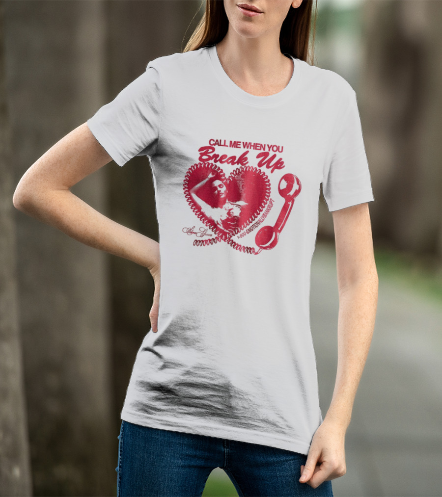Selena Gomez Call Me When You Break Up Heart Wrench T-Shirt