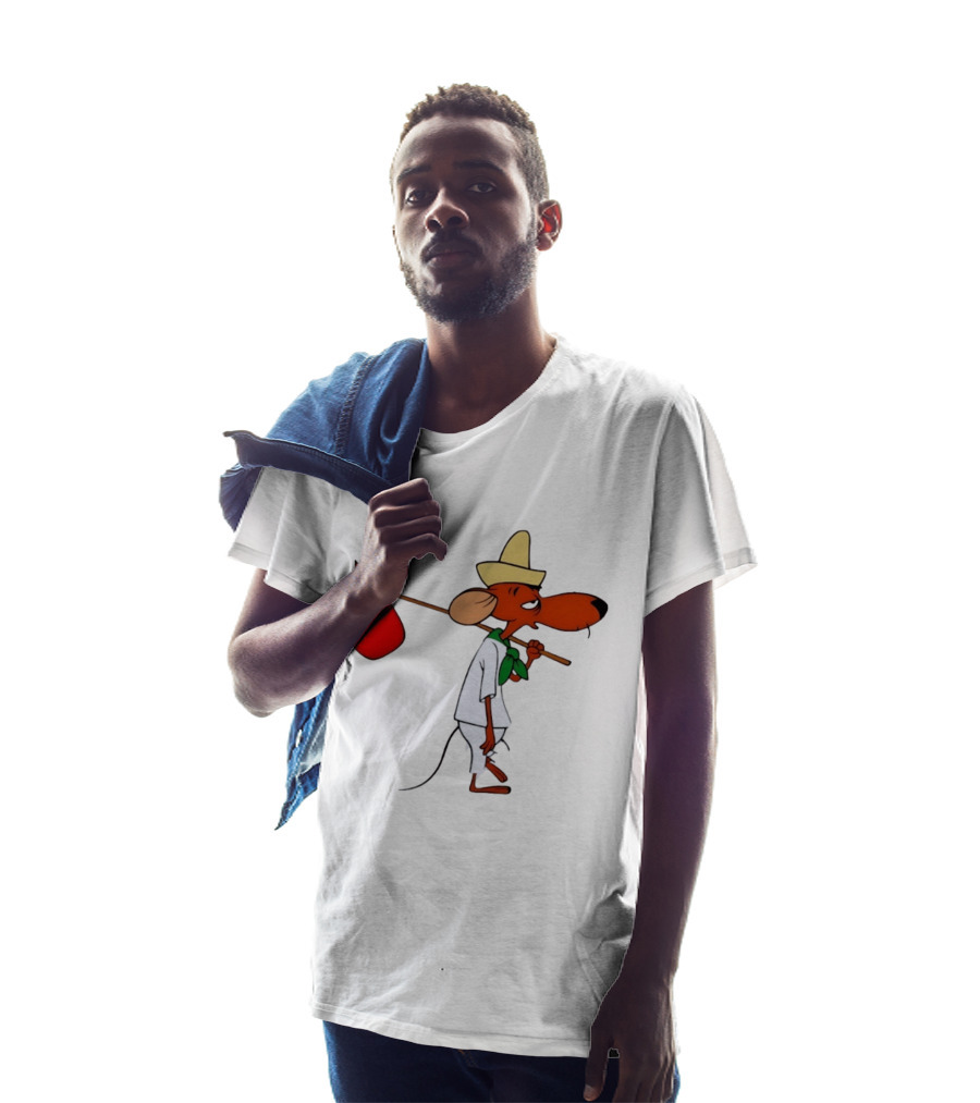 Speedy Gonzales Iconic Cartoon Character With Bindlestick T-Shirt