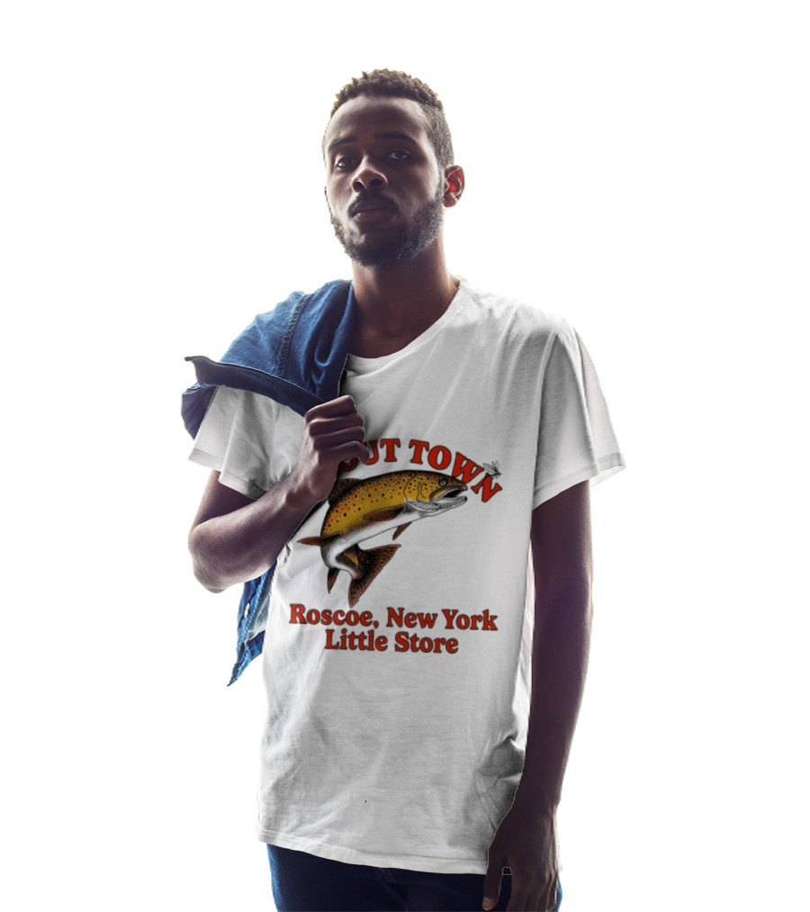 Trout Town Roscoe New York Little Store Fish T-Shirt