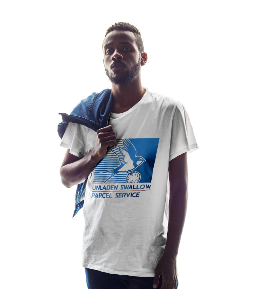 Unladen Swallow Parcel Service Monty Python T-Shirt