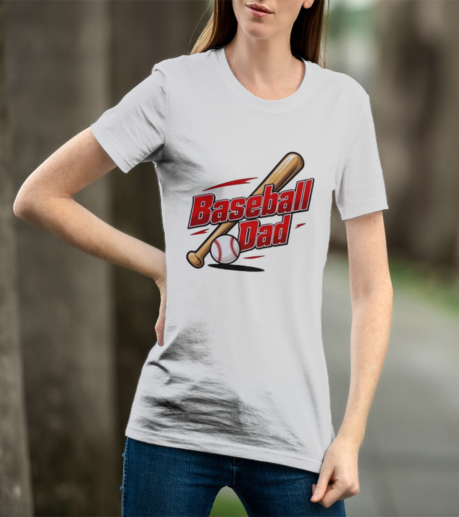 Baseball Dad Bat And Ball Sports T-Shirt