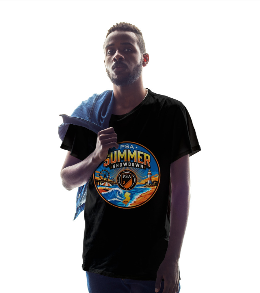 PSA Summer Showdown 2026 New Jersey Beach Festival Lighthouse And Ferris Wheel Event T-Shirt