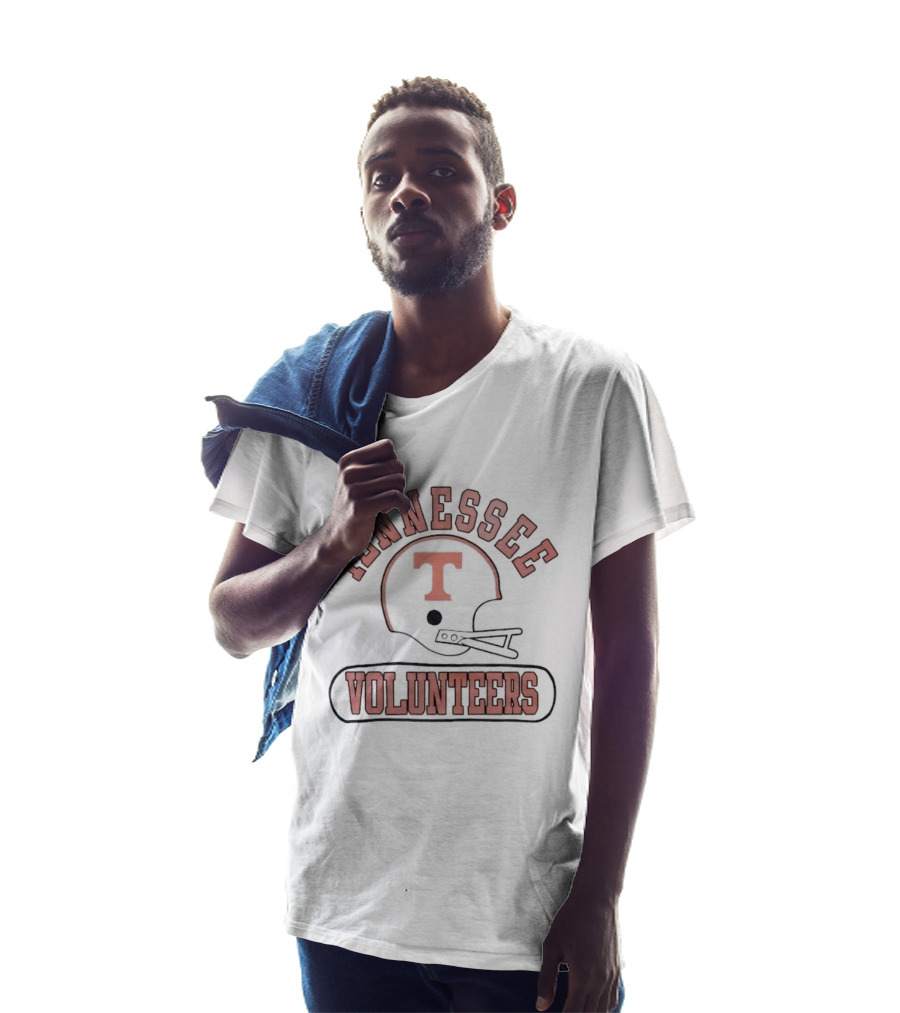 Tennessee Volunteers Football Helmet Distressed T-Shirt