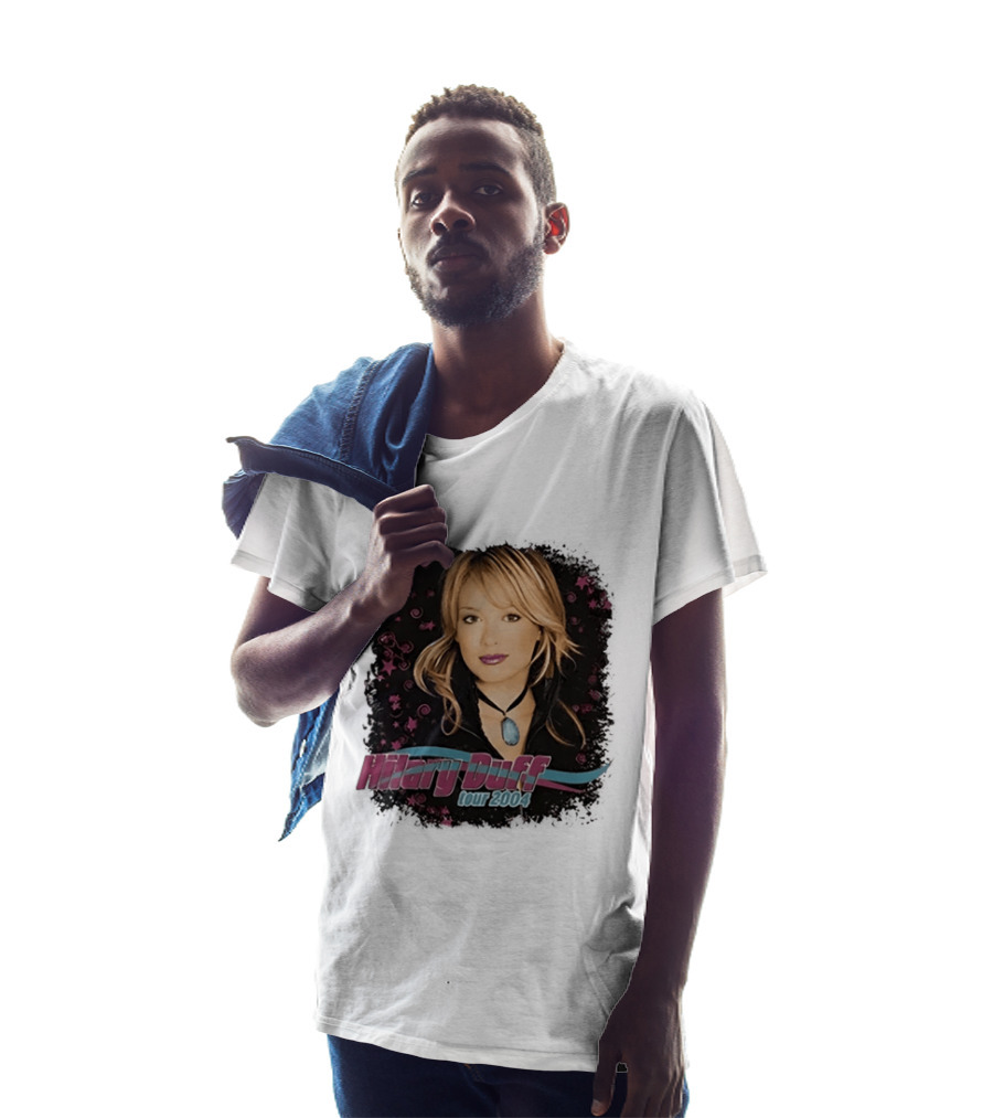 Hilary Duff Tour 2004 Y2K Pop Star Music Fashion T-Shirt