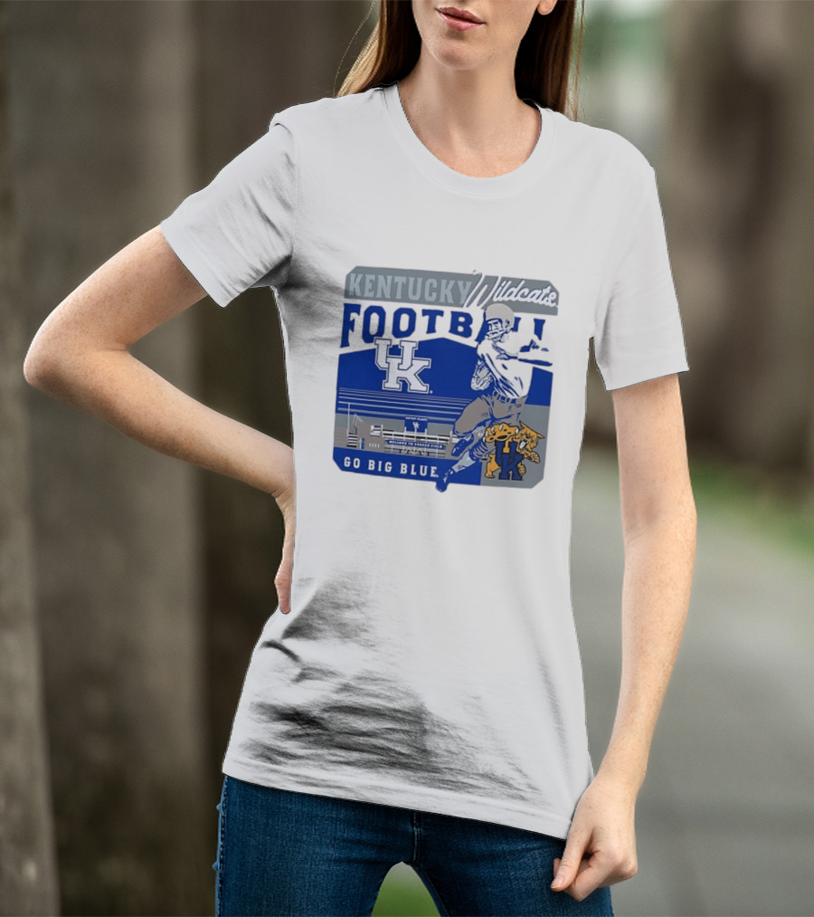 Kentucky Wildcats Football Go Big Blue Kroger Field UK Wildcats T-Shirt