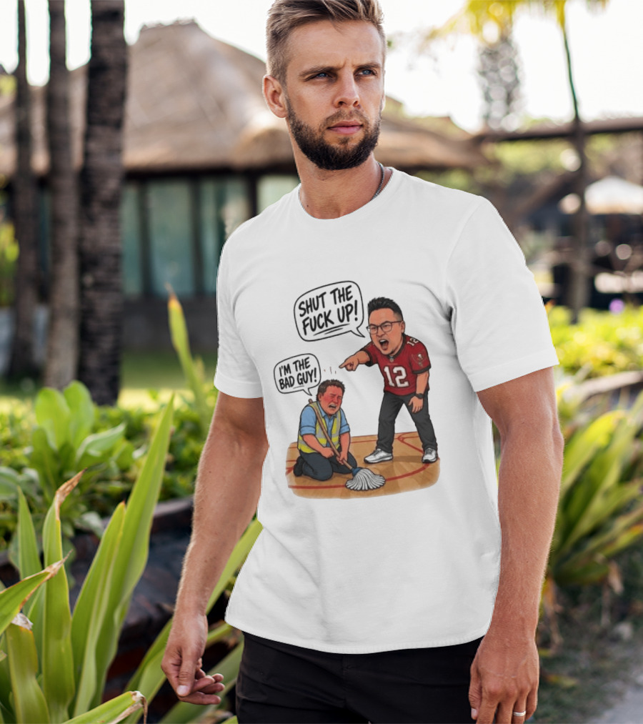Rico Bosco Shut The Fuck Up I'm The Bad Guy 12 Red Jersey T-Shirt