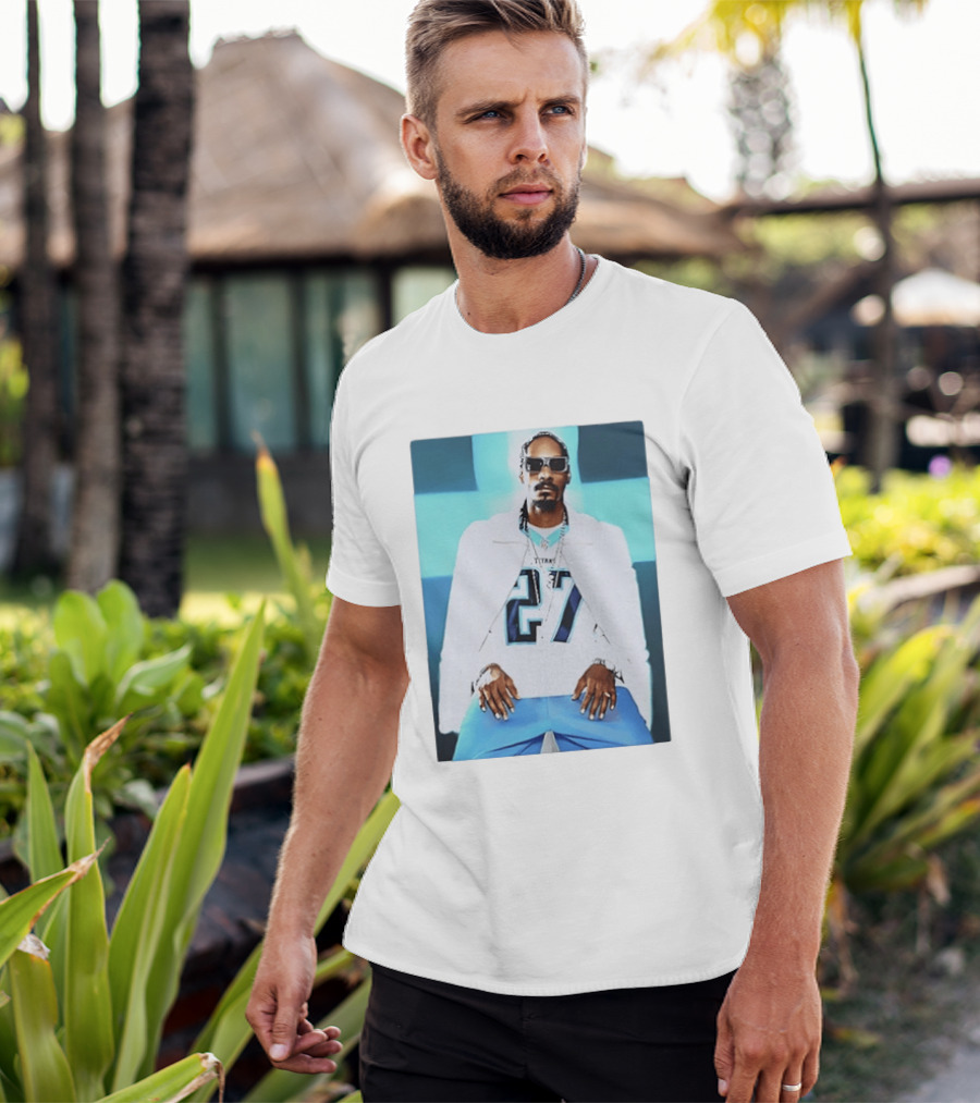 Tennessee Titans 27 Jersey Worn By Snoop Dogg T-Shirt