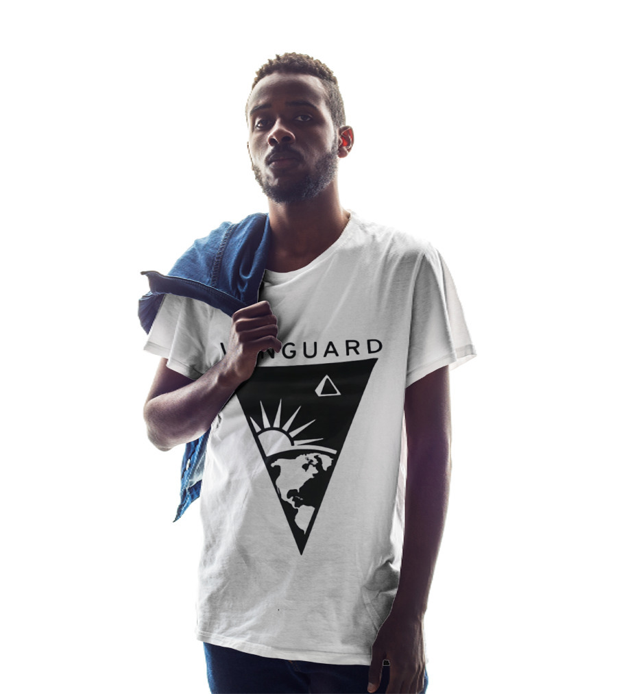Vanguard Earth Sun Triangle Minimalist Earth Sun T-Shirt