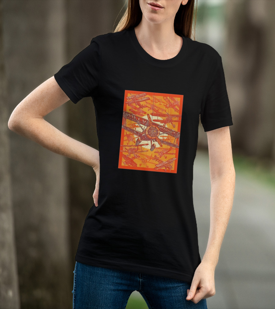 Biplane Airshow Eugene And Austin Adventure T-Shirt