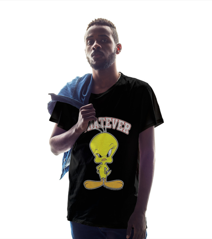 Tweety Bird Whatever Attitude Looney Tunes Cartoon T-Shirt