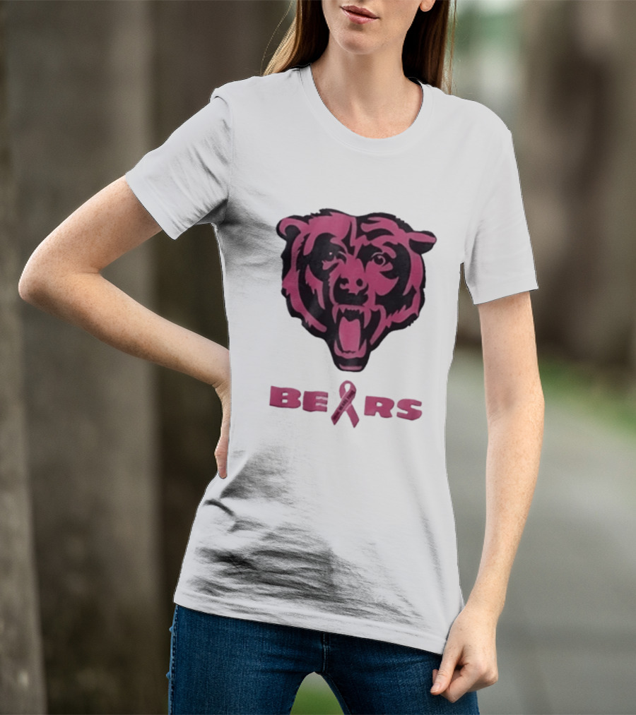 Chicago Bears Real Fans Wear Pink Breast Cancer Awareness 2026 T-Shirt