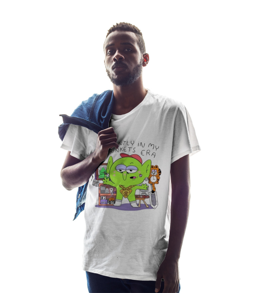 Currently In My Lil Trinkets Era Green Goblin Collectibles Fantasy Fun T-Shirt