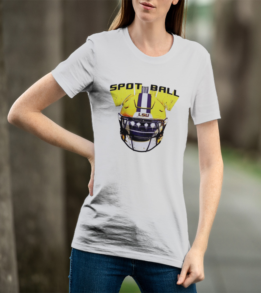 LSU Tigers Spot The Ball 2026 Football Helmet T-Shirt