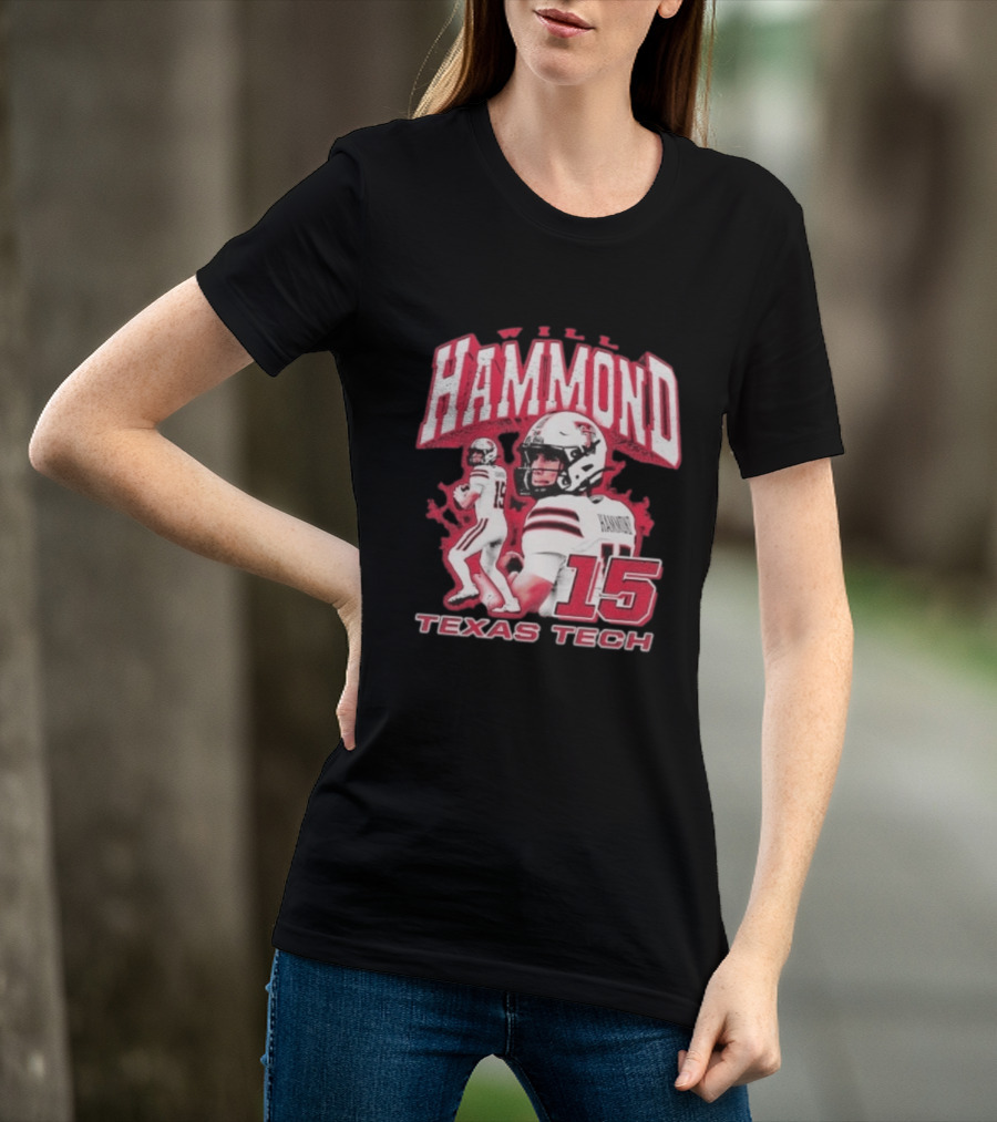 William Hammond Texas Tech Red Raiders Football 15 T-Shirt