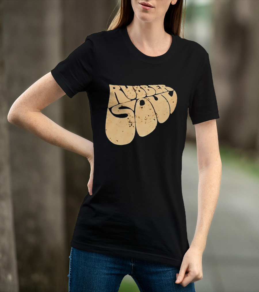 Distressed Rubber Soul Vintage Classic Rock T-Shirt
