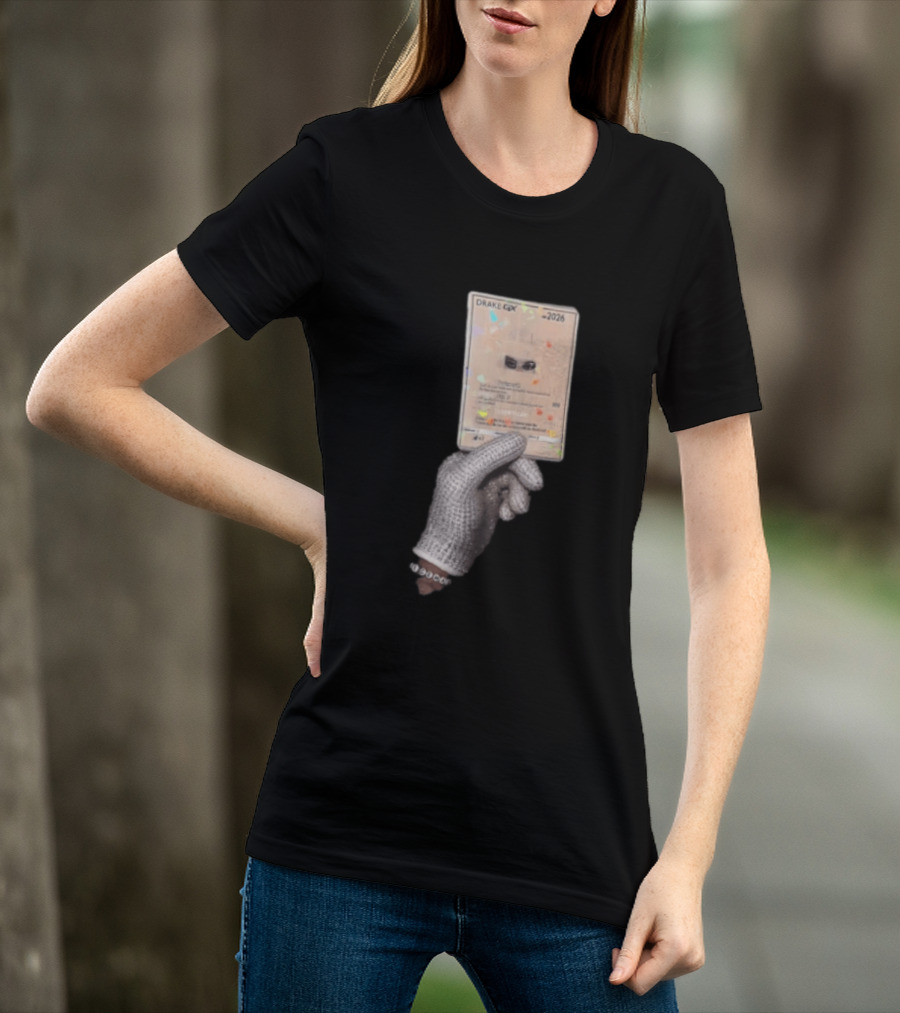 Drake GX 2026 Habibti 100 Rhinestone Glove Holding Trading Card T-Shirt