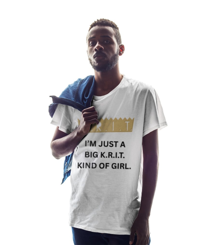 Big Krit I'm Just A Big K.R.I.T. Kind Of Girl Gold Crown T-Shirt