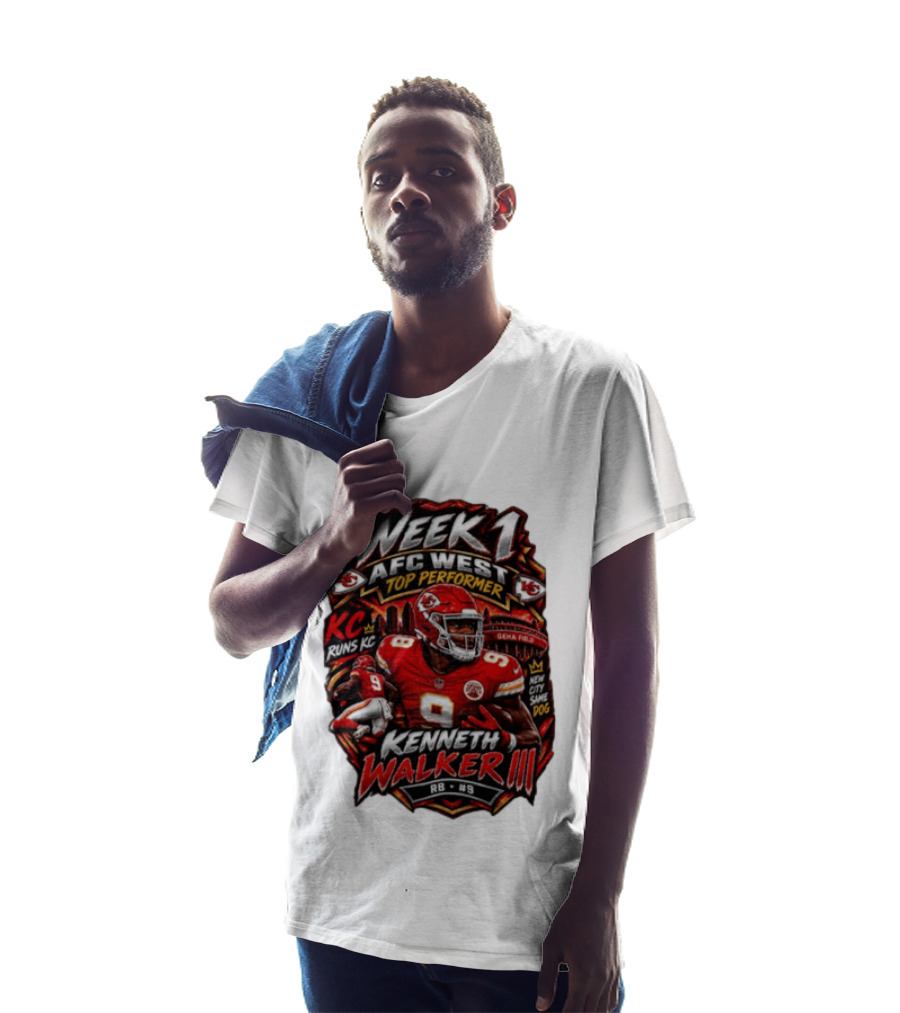 Kenneth Walker Kansas City Chiefs Week 1 NFC West Top Performer T-Shirt