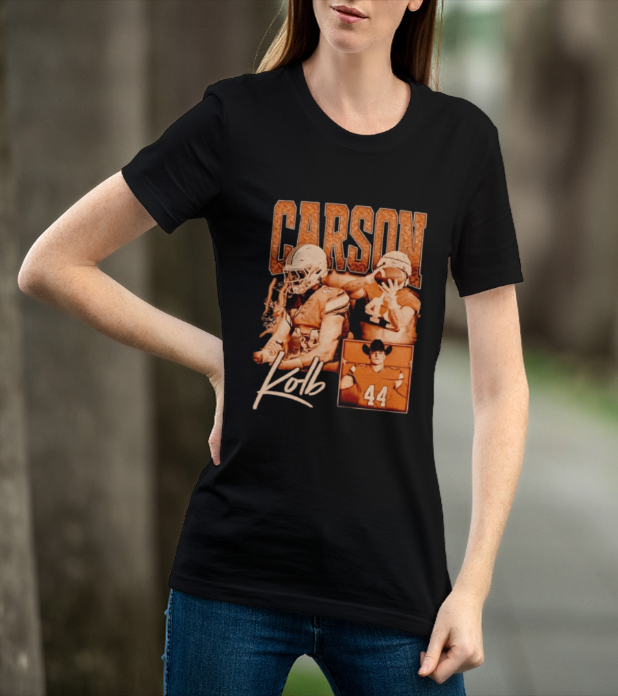Carson Kolb 44 Football Player Collage T-Shirt