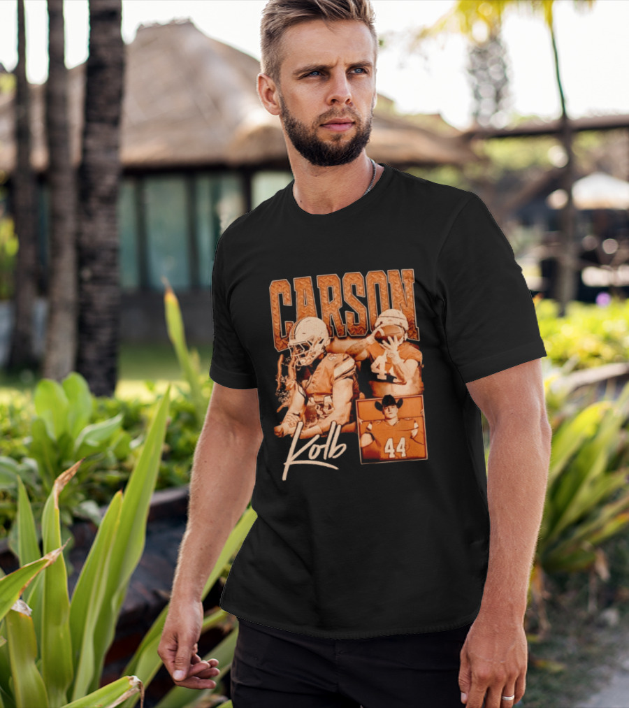 Carson Kolb 44 Football Player Collage T-Shirt