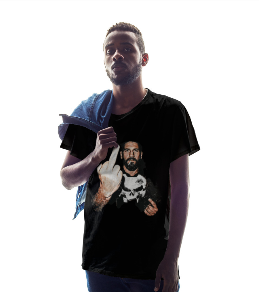 Jon Bernthal Punisher Middle Finger Iconic Gesture T-Shirt