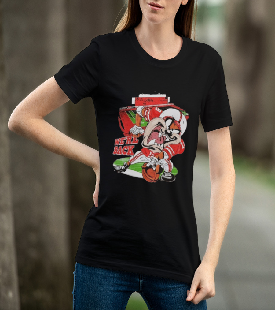 Taz Nebraska Cornhuskers We're Back Memorial Stadium Football T-Shirt