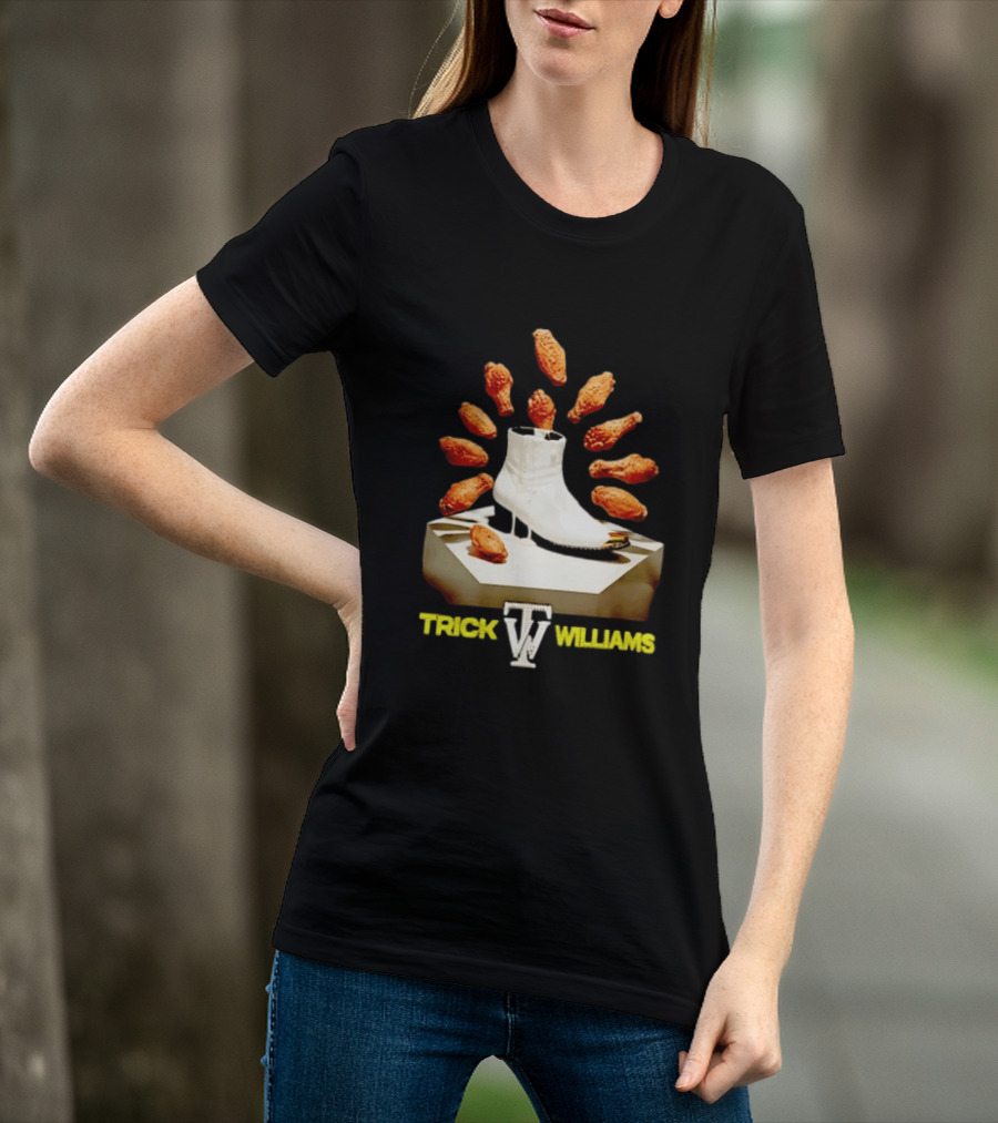 Trick Williams WWE Lemon Pepper Steppers Chicken Boot T-Shirt