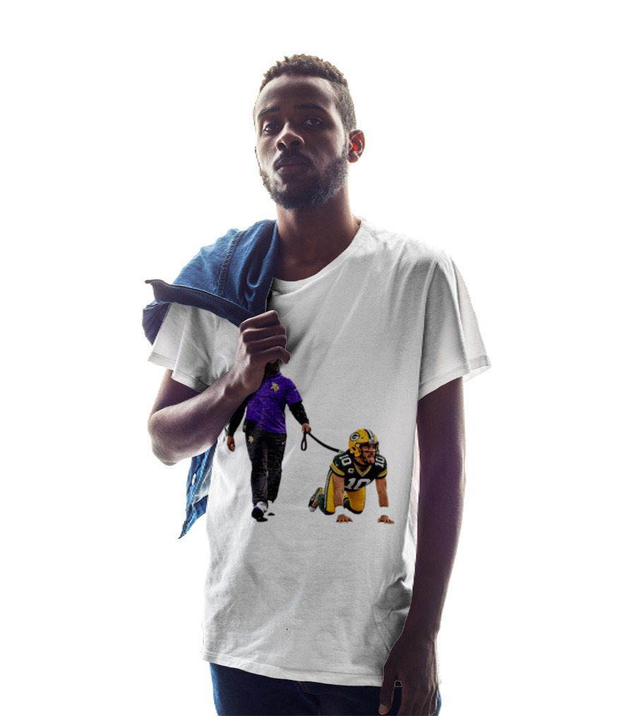 Brian Flores Minnesota Vikings Dominating Jordan Love Green Bay Packers NFL Meme T-Shirt