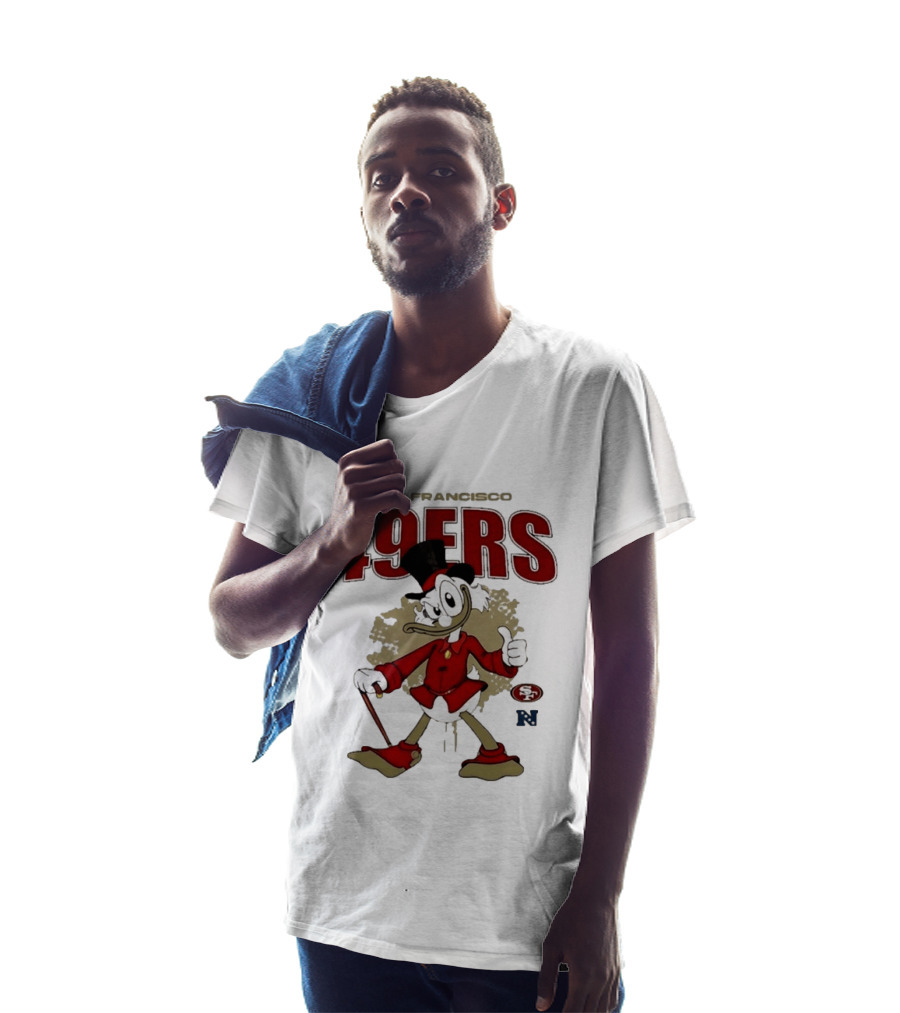 San Francisco 49ers Scrooge McDuck Crossover NFL Collaboration T-Shirt