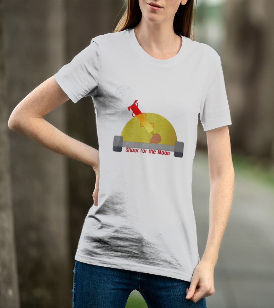 Shoot For The Moon Rocket Launcher Animation T-Shirt
