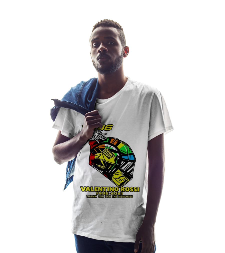 Valentino Rossi VR46 1996 2021 Thank You For The Memories Helmet T-Shirt