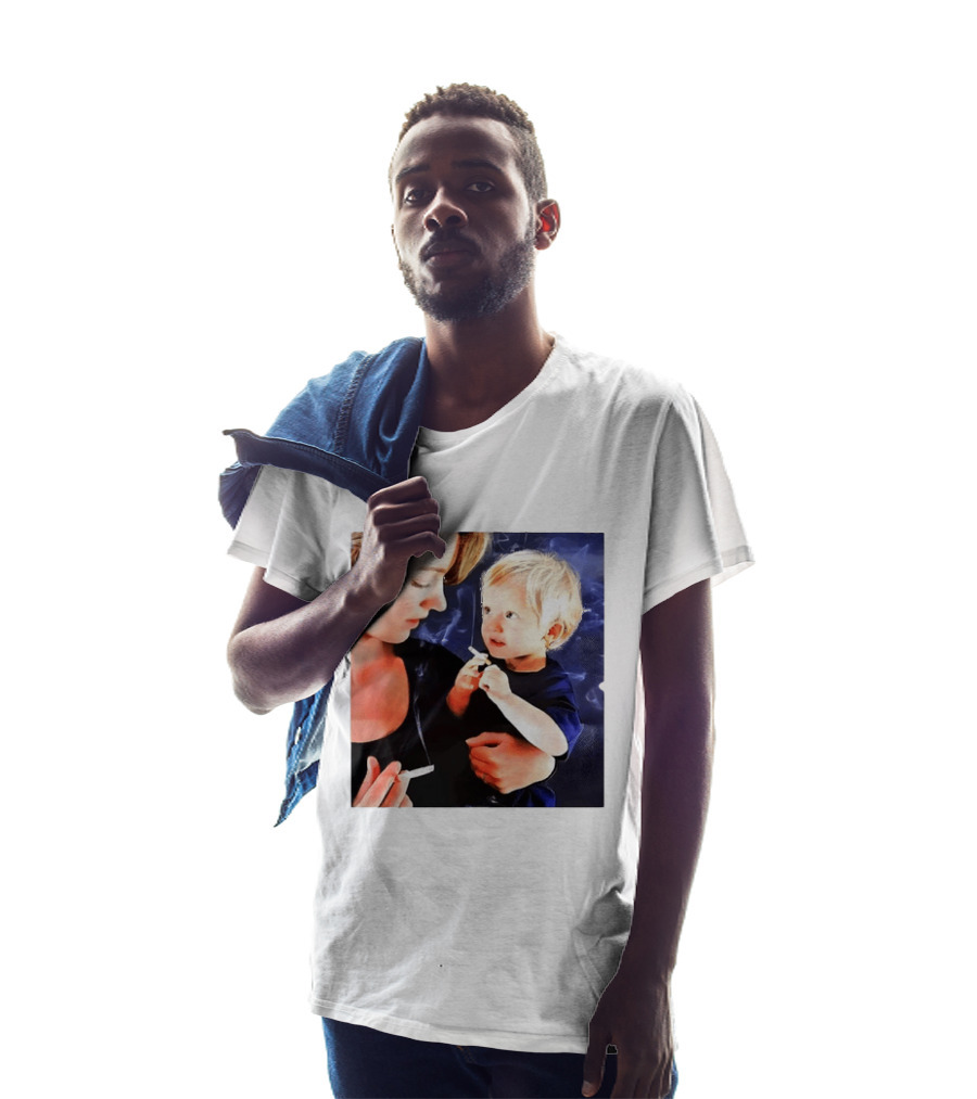 When You Light Up So Does He Anti Smoking Awareness T-Shirt