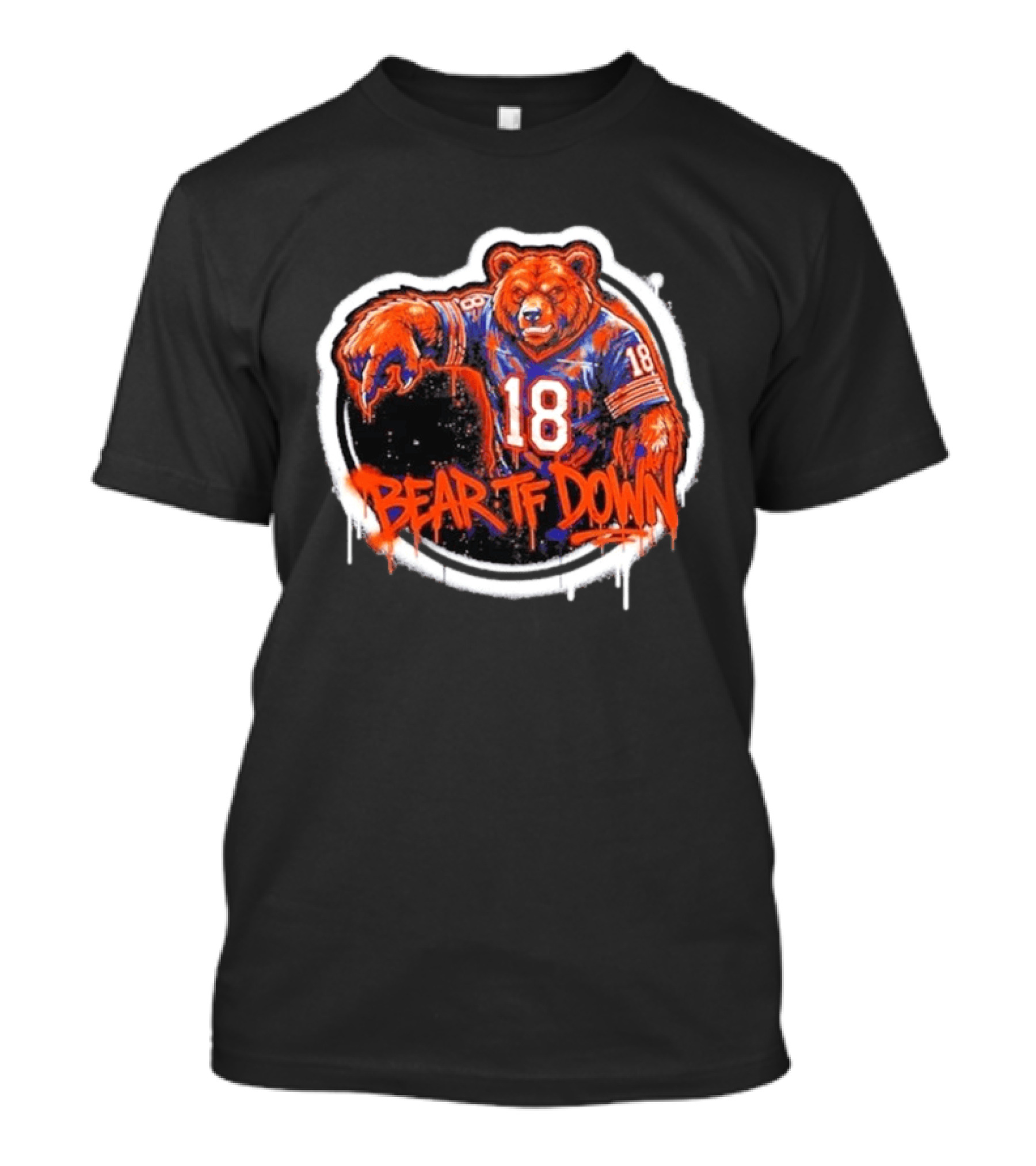 Caleb Williams 18 Chicago Bears Bear TF Down T-Shirt
