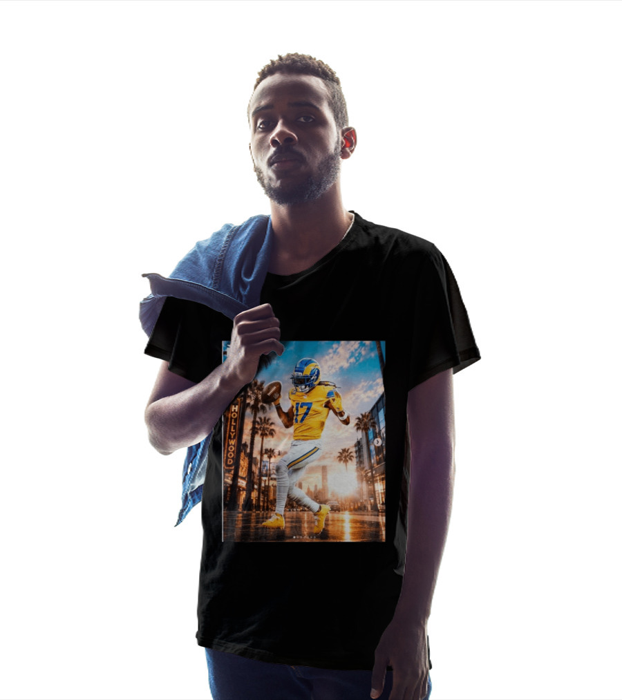 Los Angeles Rams Hollywood Davante Adams 17 Football Player T-Shirt