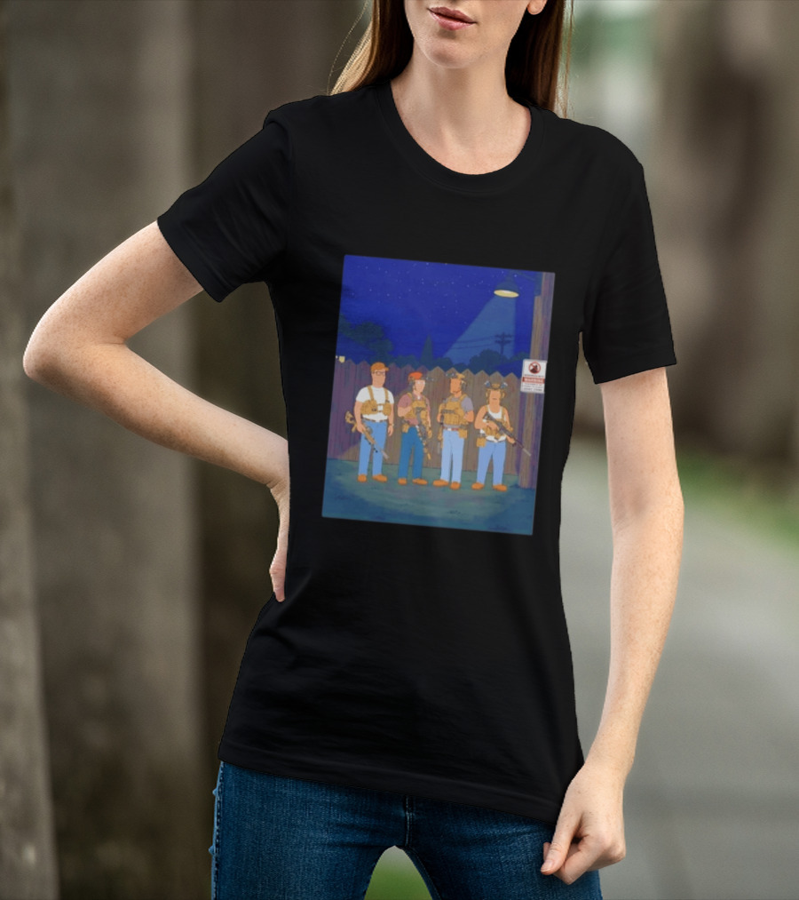 Neighborhood Tactical Squad Warning King Of The Hill T-Shirt