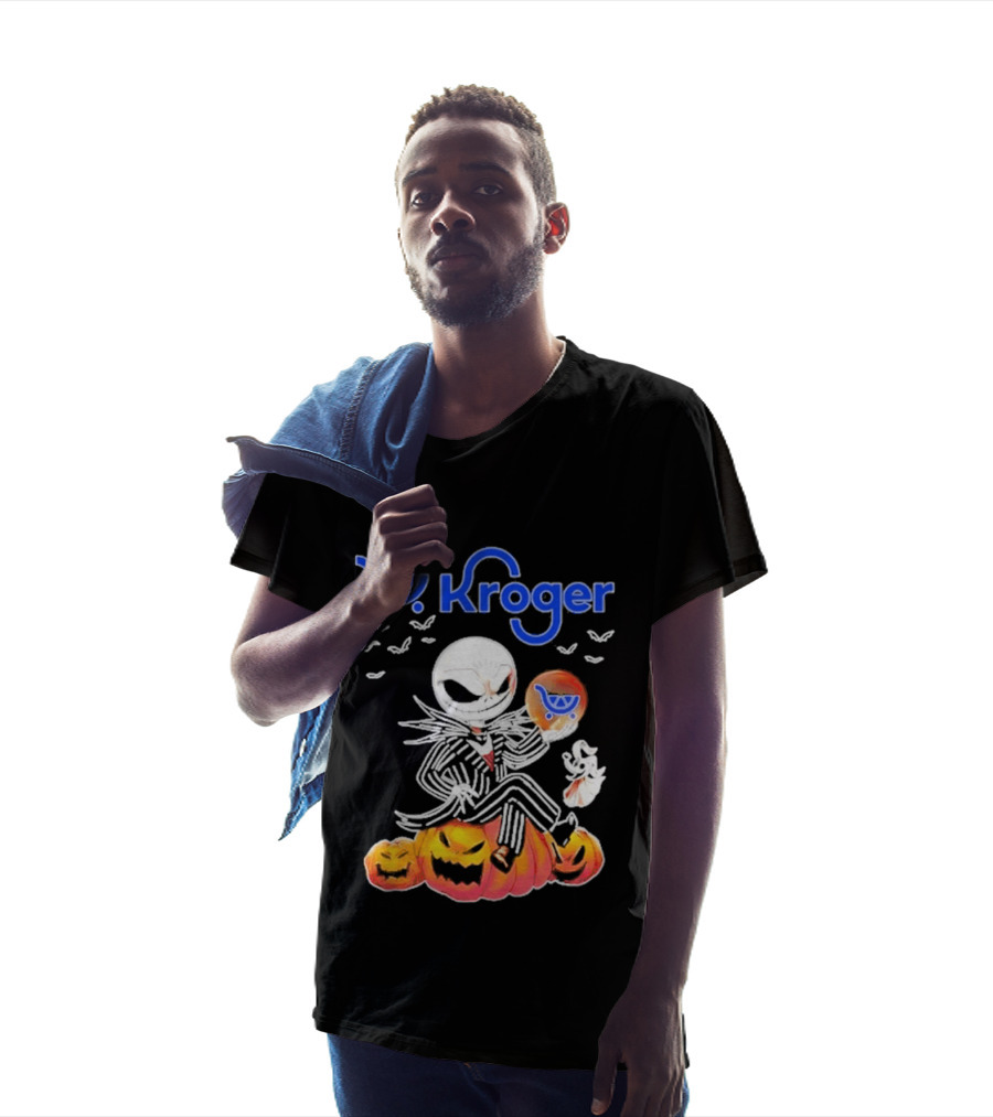 Kroger Jack Skellington Zero Halloween Pumpkin Balloons T-Shirt