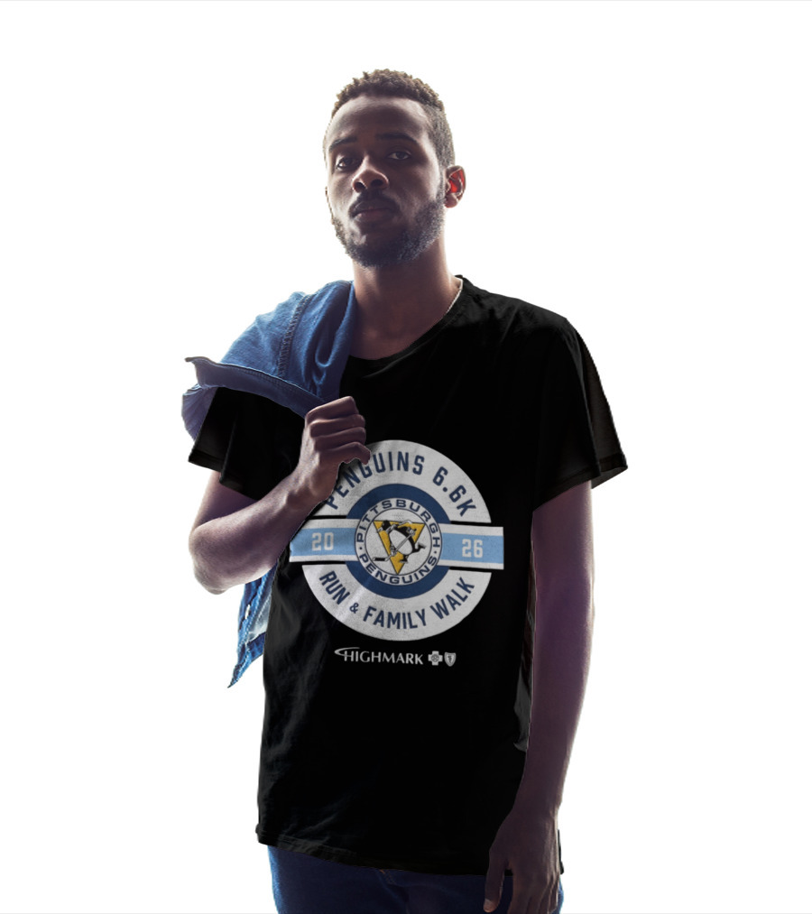 Pittsburgh Penguins 2026 Penguins 6.6k Run Family Walk Highmark T-Shirt