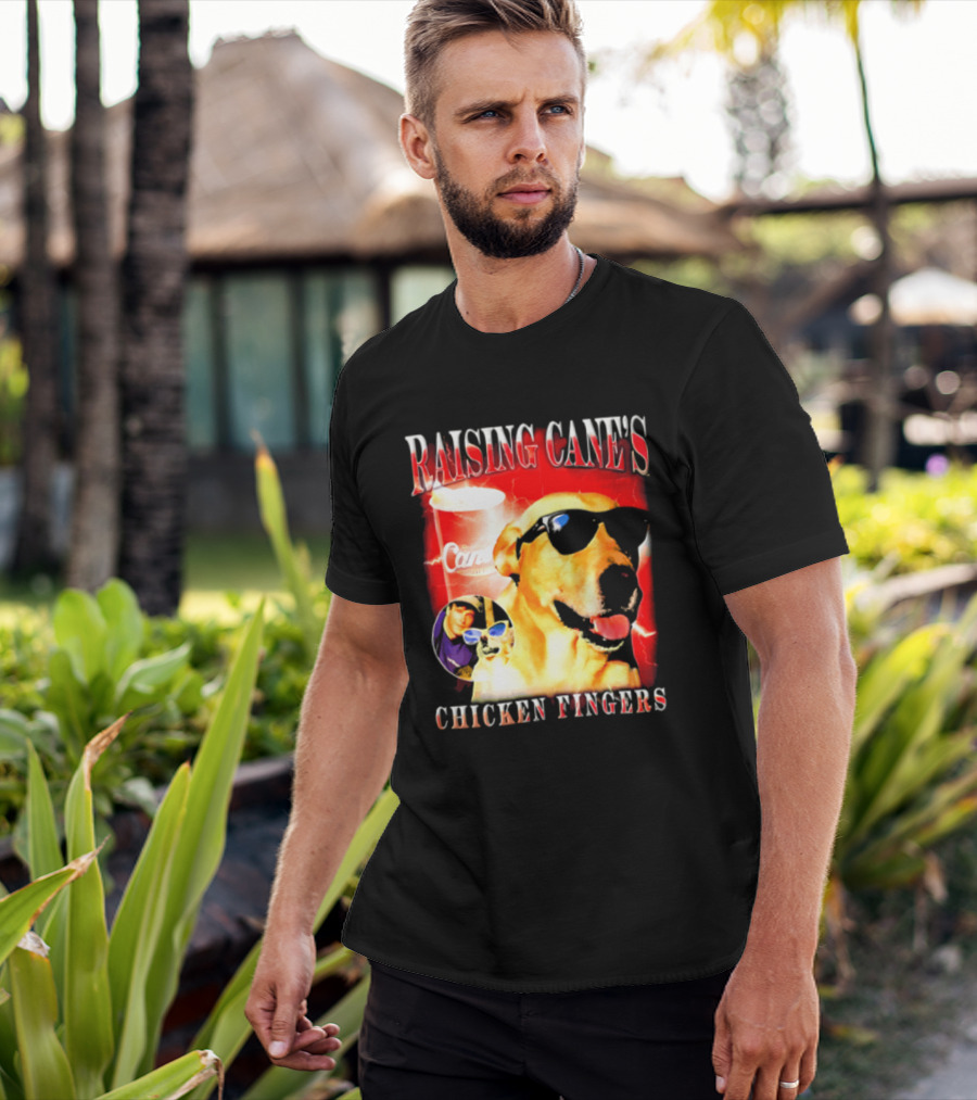 Raising Cane's Labrador Sunglasses Cup Chicken Fingers T-Shirt