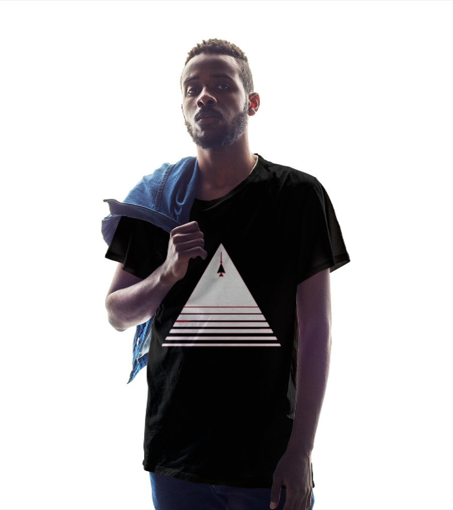 Stuart Fails To Save The Universe Stuart Bloom Jet Airplane Triangle Pyramid T-Shirt