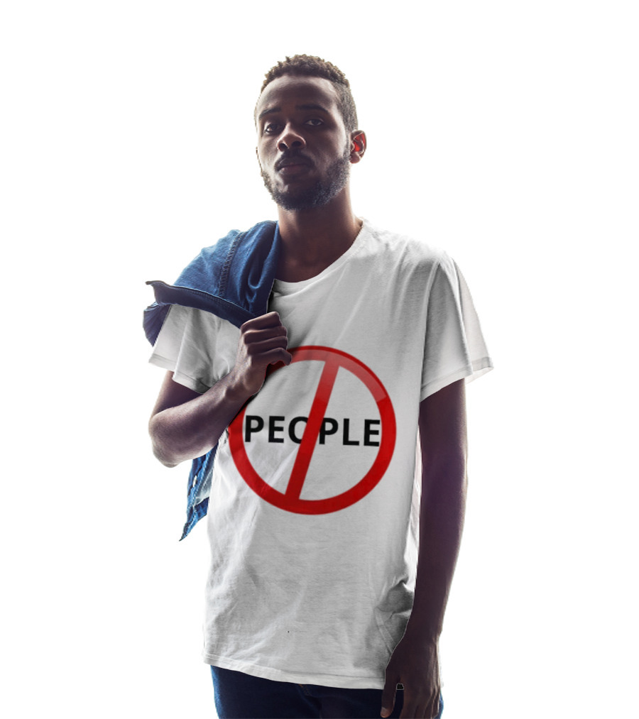 Anti People Prohibited Sign Introvert Social Distancing T-Shirt