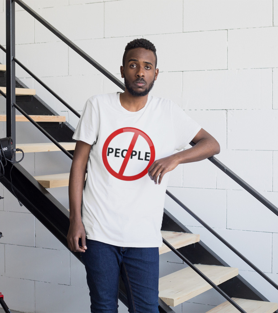 Anti People Prohibited Sign Introvert Social Distancing T-Shirt