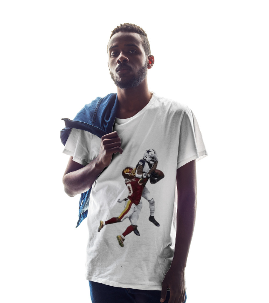 Ceedee Lamb Dak Prescott Record Breaking Touchdown Dallas Washington Football Moment T-Shirt