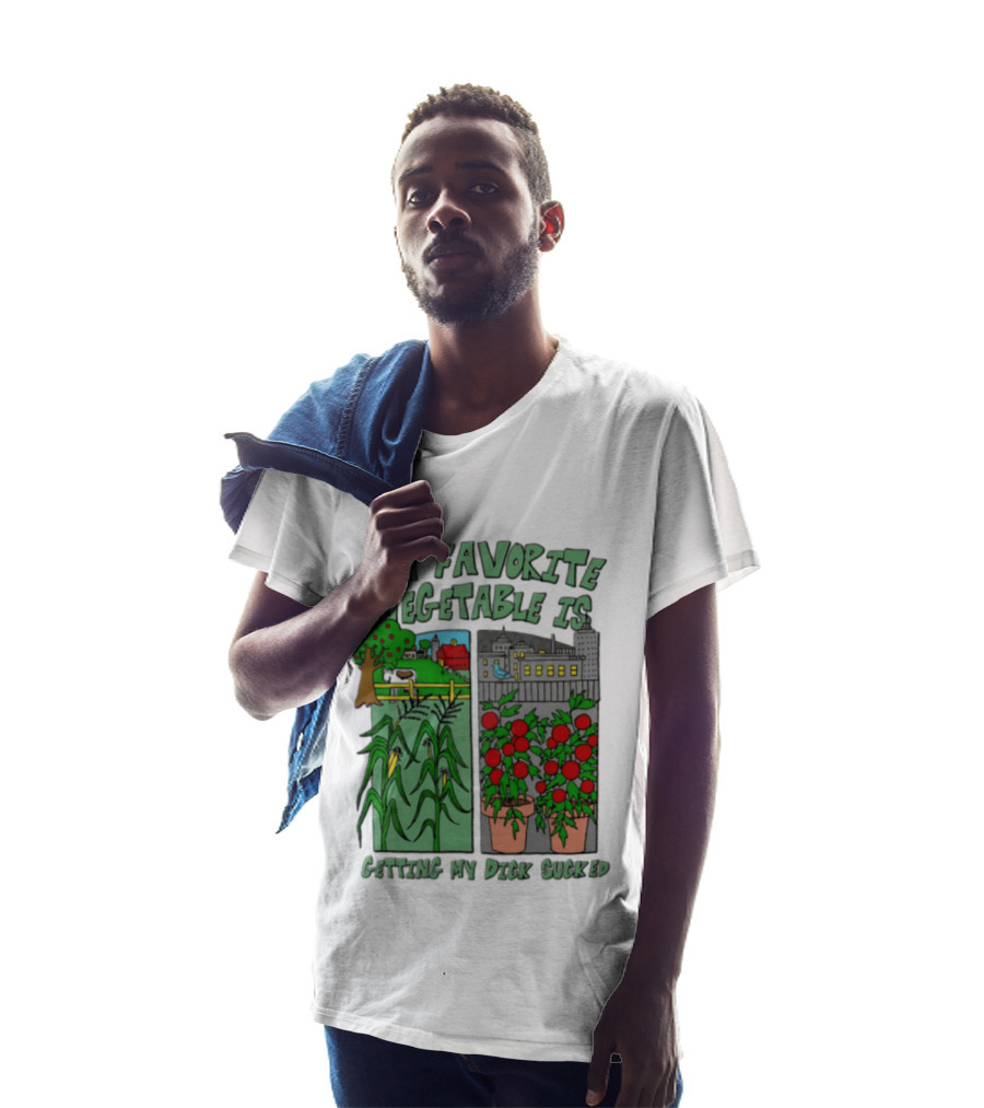 My Favorite Vegetable Is Getting My Dick Sucked Farm Scene City Rooftop Tomato Plants T-Shirt