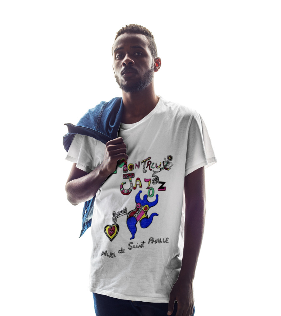 Montreux Jazz Niki De Saint Phalle Colorful Dancing Figure Music T-Shirt